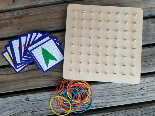 Wooden Geometry Boards with Bag